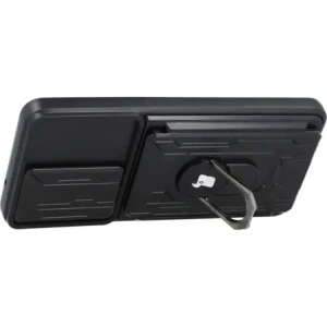 Kup Etui Bizon Case Camshield Card Slot Ring do Samsung Galaxy S21 FE czarne - BIZ7715 - {ean13} - Sklep Home Screen