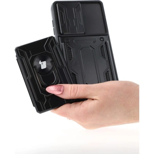 Kup Bizon Case Camshield Kartensteckplatz Ring Samsung Galaxy S21 FE schwarz - BIZ7715 - {ean13} - Sklep Home Screen