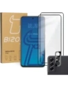 Kup Bizon Glass Edge 2x gehärtetes Glas + Linsenschutz Samsung Galaxy S21 FE schwarz - BIZ7716 - {ean13} - Sklep Home Screen