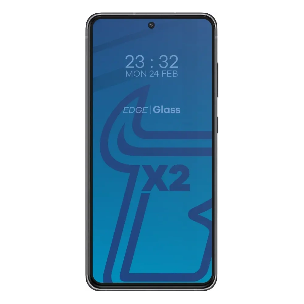 2x szkło hartowane Bizon Glass Edge + ochrona na obiektyw Samsung Galaxy S21 FE czarne