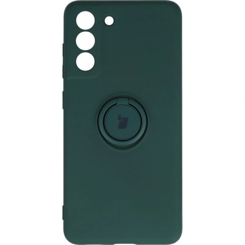 Kup Etui Bizon Case Silicone Ring do Galaxy S21 FE, ciemnozielone - BIZ7717 - {ean13} - Sklep Home Screen