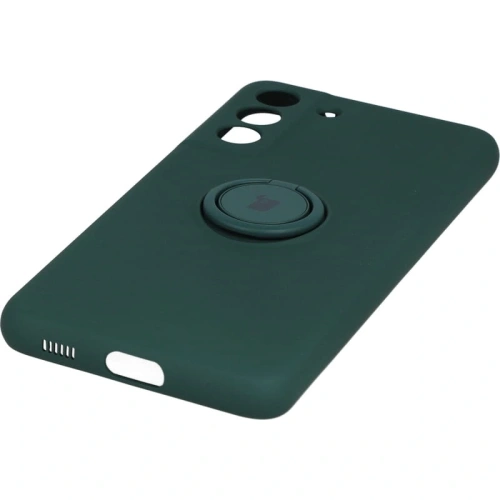 Kup Etui Bizon Case Silicone Ring do Galaxy S21 FE, ciemnozielone - BIZ7717 - {ean13} - Sklep Home Screen