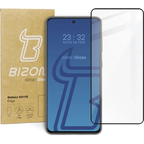 Kup Szkło hartowane Bizon Glass Edge do Samsung Galaxy S21 FE czarne - BIZ7718 - {ean13} - Sklep Home Screen