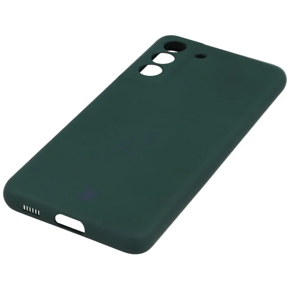 Etui Bizon Case Silicone do Samsung Galaxy S21 FE ciemnozielone
