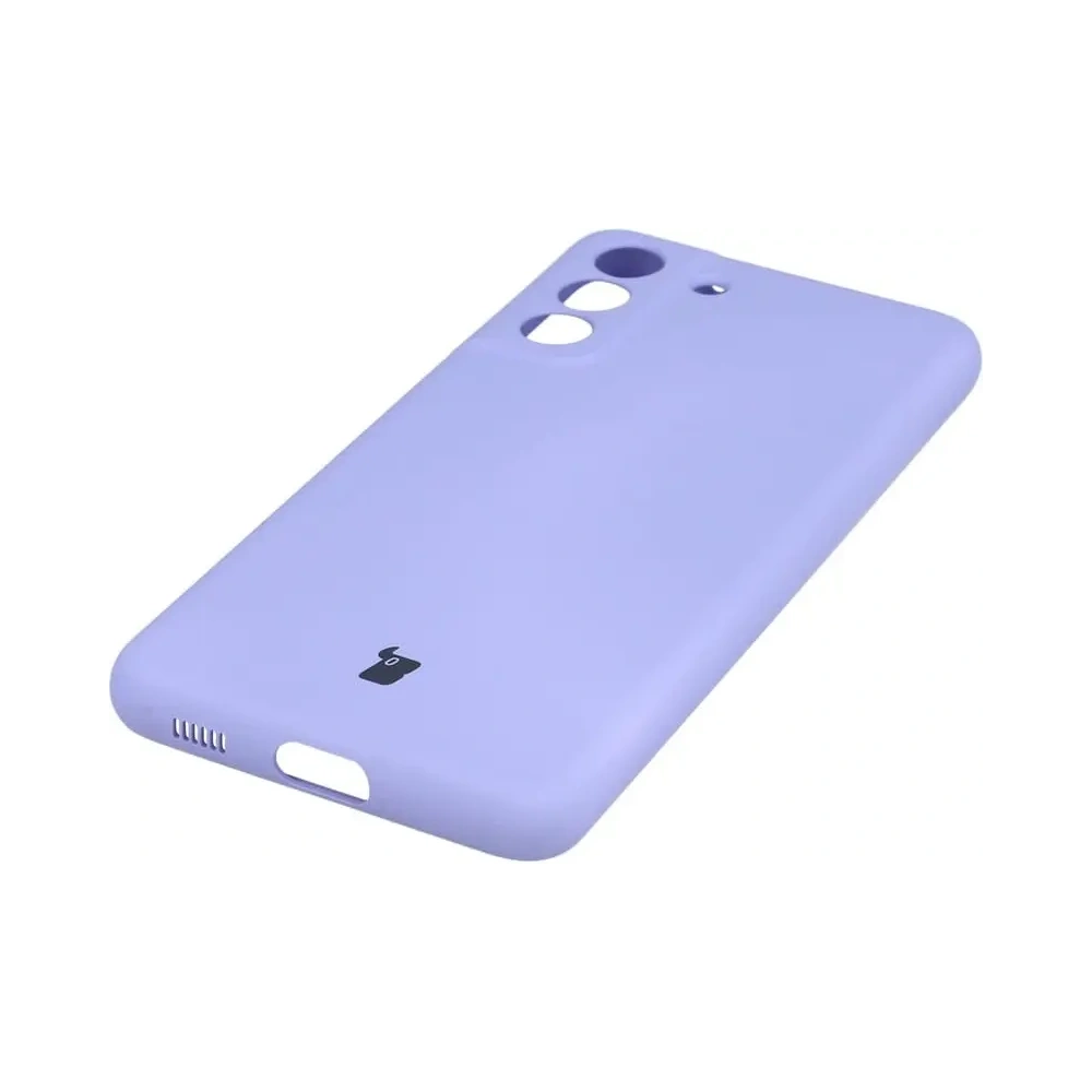 Etui Bizon Case Silicone do Samsung Galaxy S21 FE fioletowe