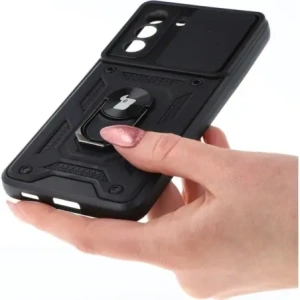 Kup Etui Bizon Case CamShield Ring do Samsung Galaxy S21 FE czarne - BIZ7721 - {ean13} - Sklep Home Screen
