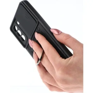 Kup Etui Bizon Case CamShield Ring do Samsung Galaxy S21 FE czarne - BIZ7721 - {ean13} - Sklep Home Screen