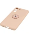 Kup Etui Bizon Case Silicone Ring do Samsung Galaxy S21 FE jasnoróżowe - BIZ7724 - {ean13} - Sklep Home Screen
