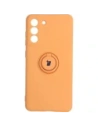 Bizon Case Szilikon Gyűrű Samsung Galaxy S21 FE narancssárga