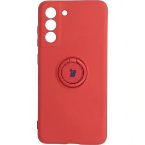 Kup Etui Bizon Case Silicone Ring do Samsung Galaxy S21 FE ciemny róż - BIZ7726 - {ean13} - Sklep Home Screen