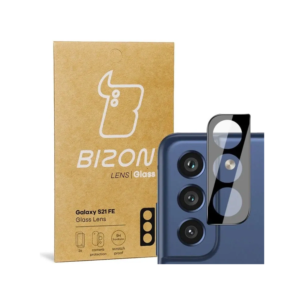 Szkło na aparat Bizon Glass Lens do Samsung Galaxy S21 FE [2 PACK]