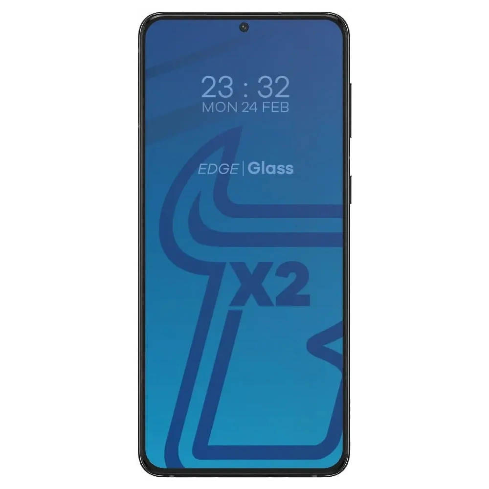 2x szkło hartowane Bizon Glass Edge + ochrona na obiektyw Samsung Galaxy S21 Plus 5G czarne