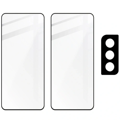 Buy Bizon Glass Edge 2x tempered glass + lens protection Samsung Galaxy S21 Plus 5G black - BIZ7727 - {ean13} - Home Screen Store Europe