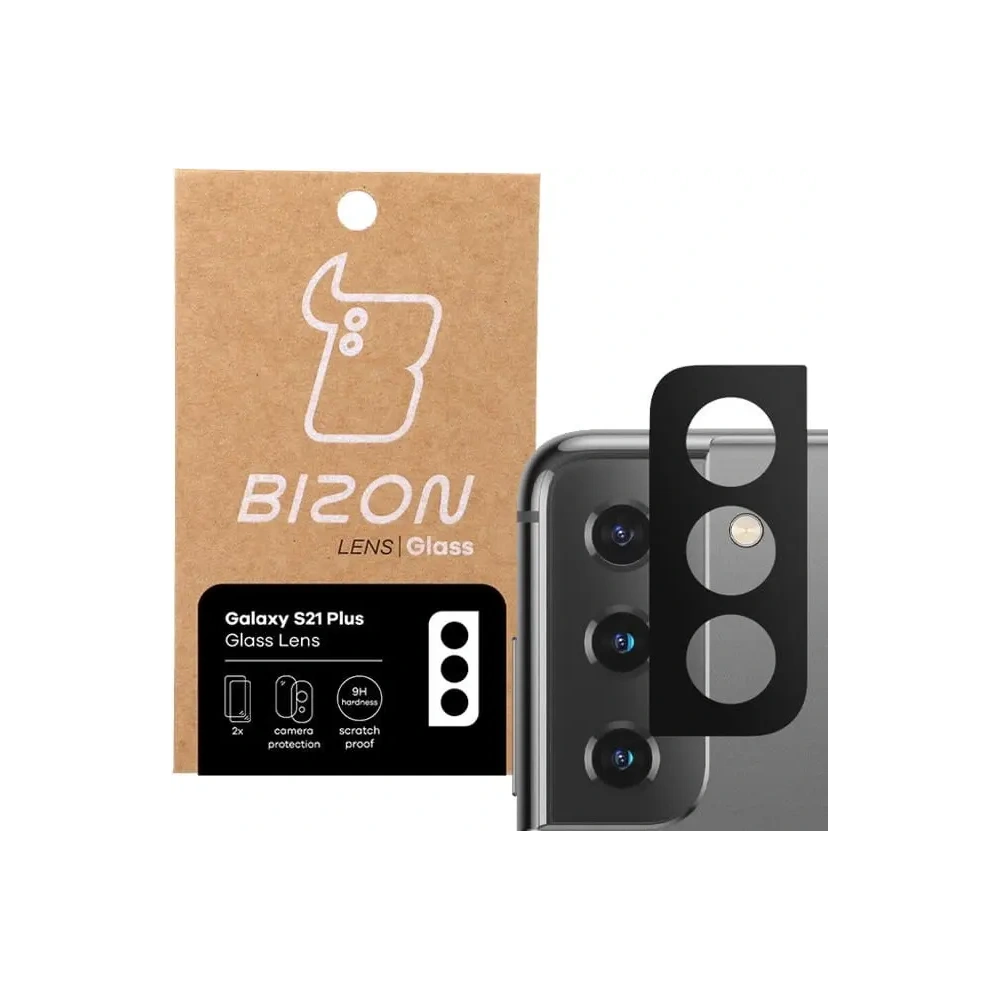 Szkło na aparat Bizon Glass Lens do Samsung Galaxy S21 Plus [2 PACK]
