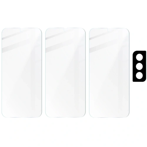 Buy Bizon Glass Clear tempered glass - 3 pcs. + lens glass Samsung Galaxy S21 Plus 5G - BIZ1520 - {ean13} - Home Screen Store Europe