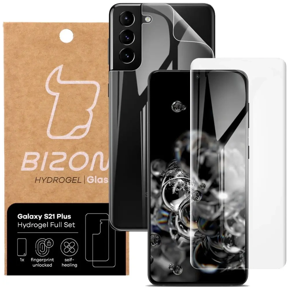 Folia hydrożelowa na tył i przód Bizon Glass Hydrogel Samsung Galaxy S21 Plus