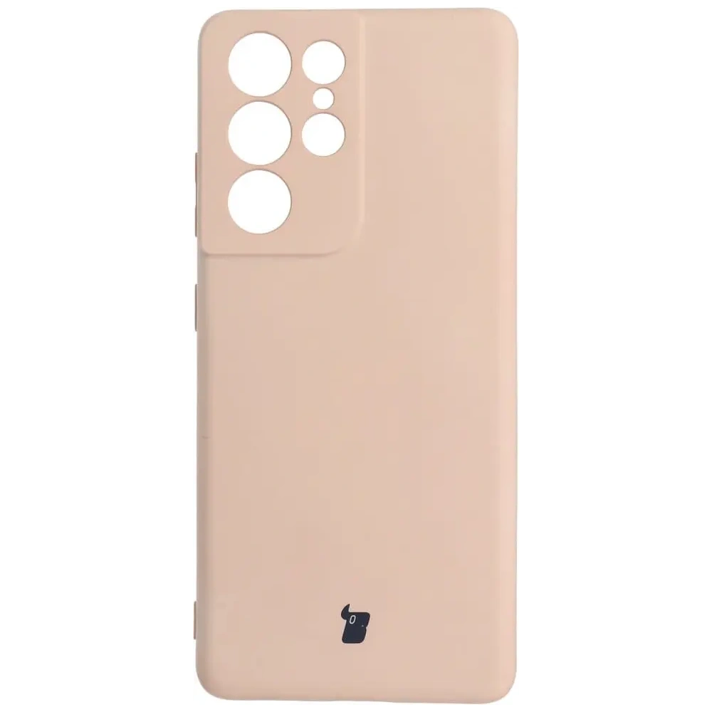 Etui Bizon Case Silicone do Samsung Galaxy S21 Ultra jasnoróżowe