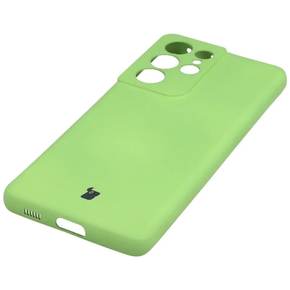 Etui Bizon Case Silicone do Samsung Galaxy S21 Ultra jasnozielone