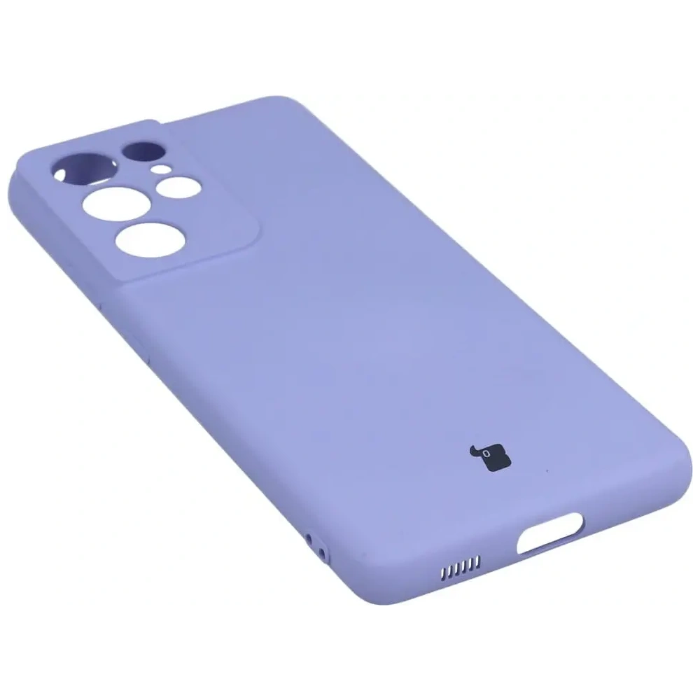 Etui Bizon Case Silicone do Samsung Galaxy S21 Ultra jasnofioletowe