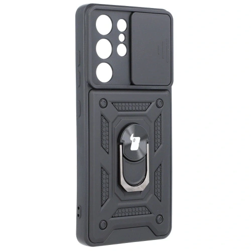 Kup Bizon Case CamShield Ring Samsung Galaxy S21 Ultra negru - BIZ7733 - {ean13} - Sklep Home Screen