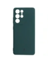 Bizon tok szilikon Samsung Galaxy S21 Ultra sötétzöld