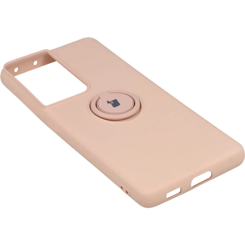 Kup Etui Bizon Case Silicone Ring do Galaxy S21 Ultra, jasnoróżowe - BIZ7738 - {ean13} - Sklep Home Screen