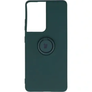 Buy Bizon Case Silicone Ring Samsung Galaxy S21 Ultra dark green - BIZ7742 - {ean13} - Home Screen Store Europe