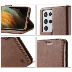 Buy Bizon Case Wallet Samsung Galaxy S21 Ultra brown - BIZ7743 - {ean13} - Home Screen Store Europe