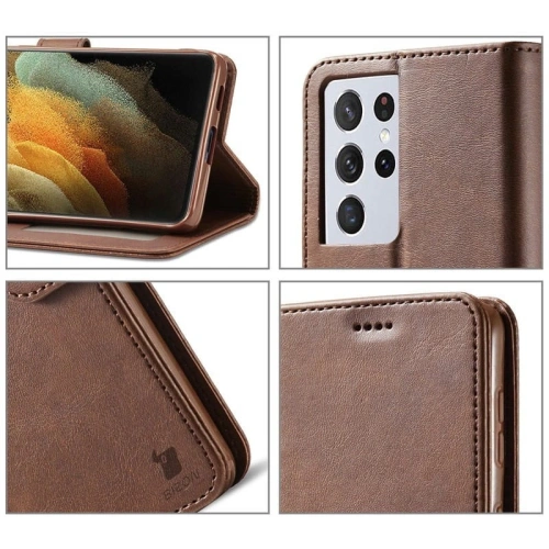 Buy Bizon Case Wallet Samsung Galaxy S21 Ultra brown - BIZ7743 - {ean13} - Home Screen Store Europe