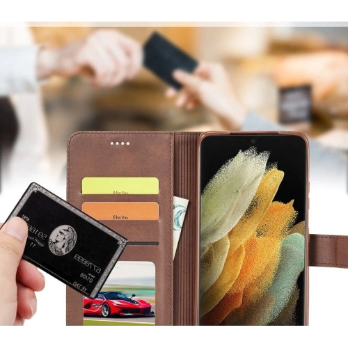 Buy Bizon Case Wallet Samsung Galaxy S21 Ultra brown - BIZ7743 - {ean13} - Home Screen Store Europe