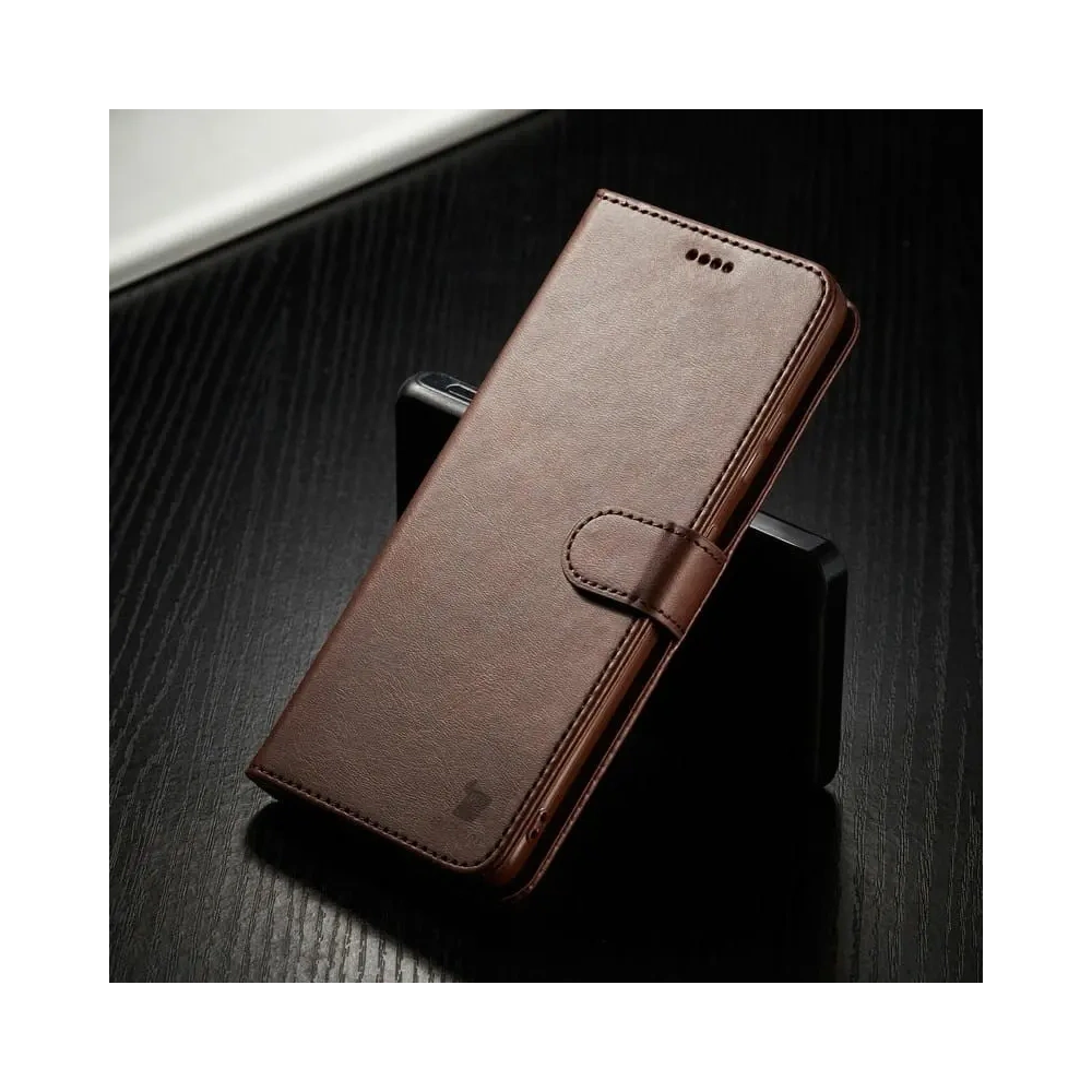 Etui Bizon Case Wallet do Samsung Galaxy S21 Ultra brązowe