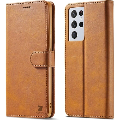 Buy Bizon Case Wallet Samsung Galaxy S21 Ultra light brown - BIZ7745 - {ean13} - Home Screen Store Europe