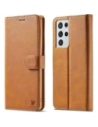 Bizon Case Wallet Samsung Galaxy S21 Ultra light brown