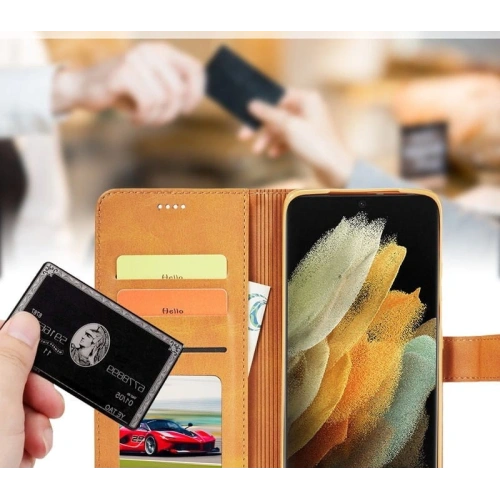 Buy Bizon Case Wallet Samsung Galaxy S21 Ultra light brown - BIZ7745 - {ean13} - Home Screen Store Europe