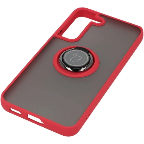 Buy Bizon Case Hybrid Ring Samsung Galaxy S22 smoky with a red frame - BIZ7747 - {ean13} - Home Screen Store Europe