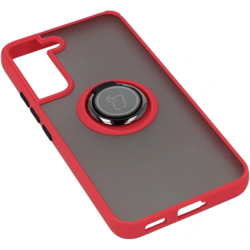 Kup Bizon Case Hybrid Ring Samsung Galaxy S22 füstös piros kerettel - BIZ7747 - {ean13} - Sklep Home Screen