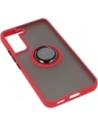Kup Etui z uchwytem na palec Bizon Case Hybrid Ring do Galaxy S22, przydymione z czerwoną ramką - BIZ7747 - {ean13} - Sklep Home Screen