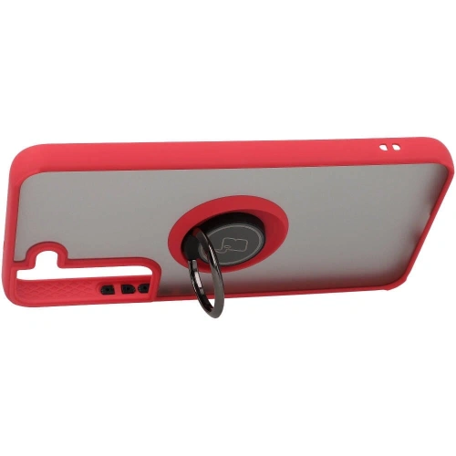 Kup Bizon Case Hybrid Ring Samsung Galaxy S22 füstös piros kerettel - BIZ7747 - {ean13} - Sklep Home Screen