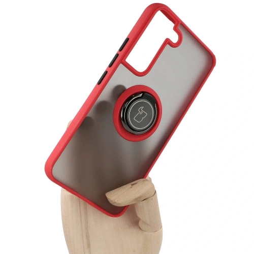 Kup Bizon Case Hybrid Ring Samsung Galaxy S22 füstös piros kerettel - BIZ7747 - {ean13} - Sklep Home Screen