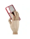 Kup Etui z uchwytem na palec Bizon Case Hybrid Ring do Galaxy S22, przydymione z czerwoną ramką - BIZ7747 - {ean13} - Sklep Home Screen