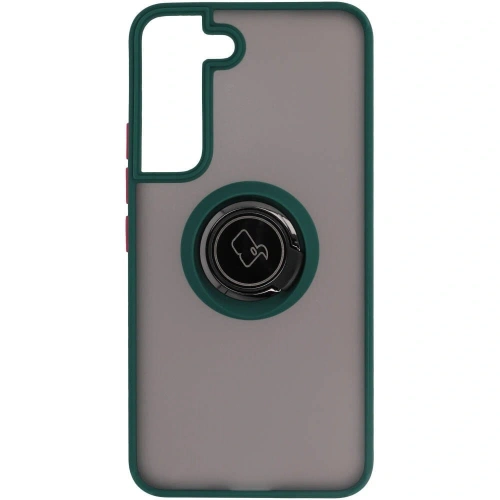 Kup Bizon Case Hybrid Ring Samsung Galaxy S22 fumurie cu un cadru verde închis - BIZ1550 - {ean13} - Sklep Home Screen