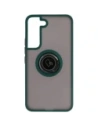 Kup Etui z uchwytem na palec Bizon Case Hybrid Ring do Samsung Galaxy S22 przydymione z ciemnozieloną ramką - BIZ1550 - {ean13} - Sklep Home Screen