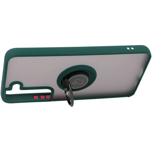 Kup Bizon Case Hybrid Ring Samsung Galaxy S22 fumurie cu un cadru verde închis - BIZ1550 - {ean13} - Sklep Home Screen