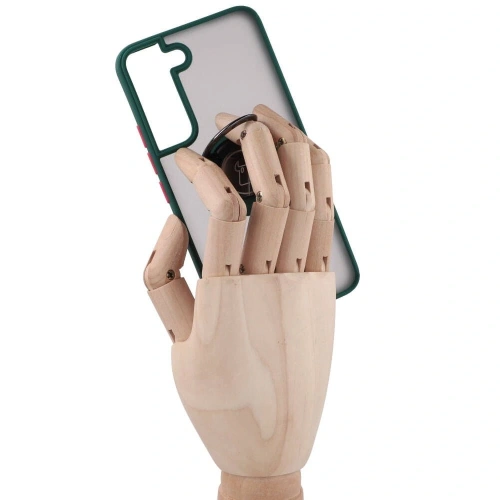 Kup Bizon Case Hybrid Ring Samsung Galaxy S22 fumurie cu un cadru verde închis - BIZ1550 - {ean13} - Sklep Home Screen