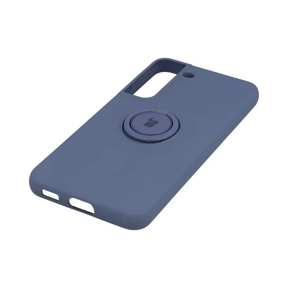 Etui Bizon Case Silicone Ring do Samsung Galaxy S22 szare