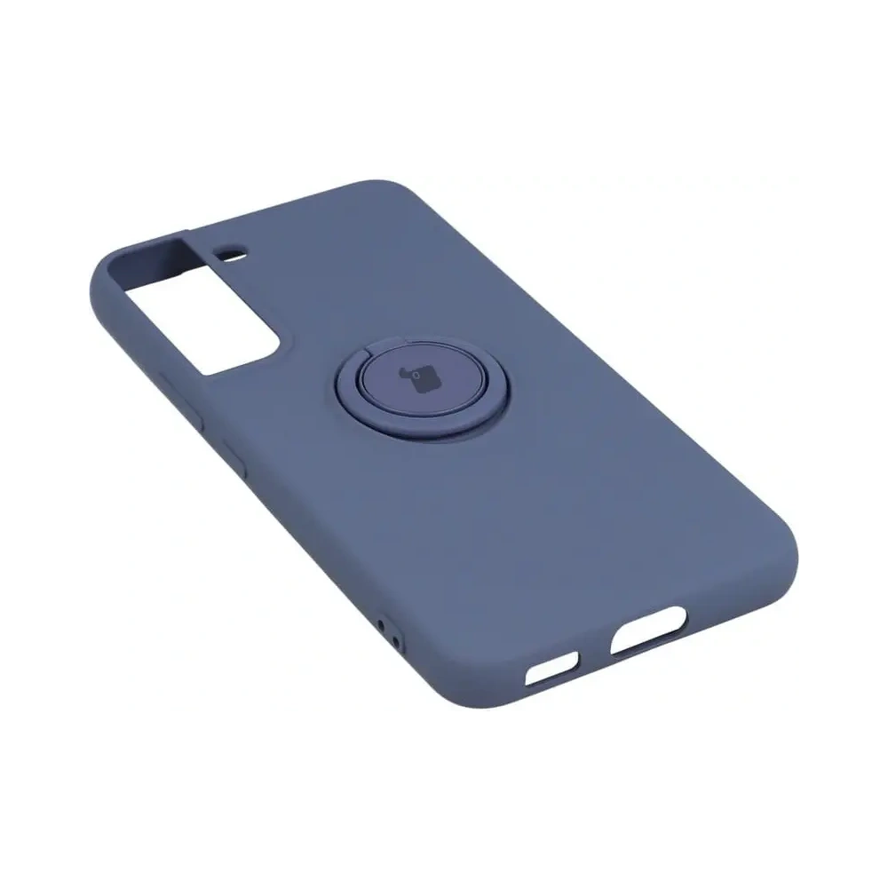 Etui Bizon Case Silicone Ring do Samsung Galaxy S22 szare