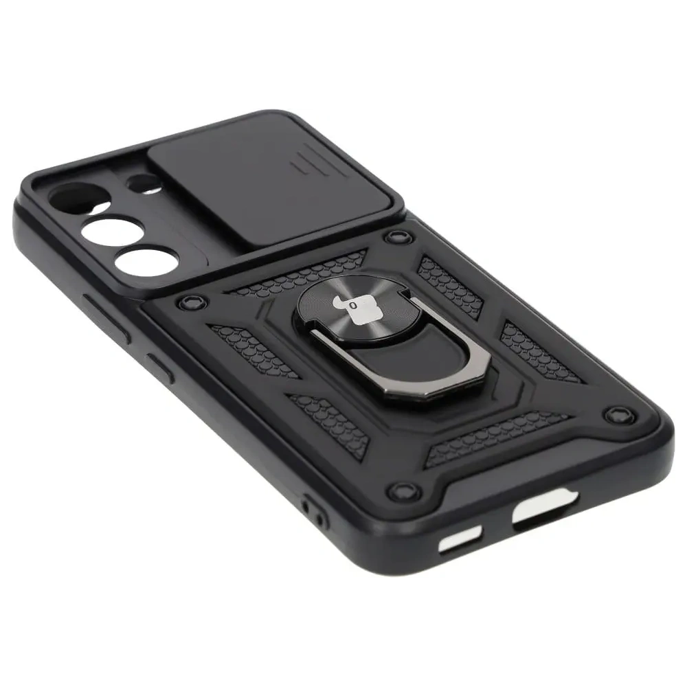 Etui Bizon Case CamShield Ring do Samsung Galaxy S22 czarne