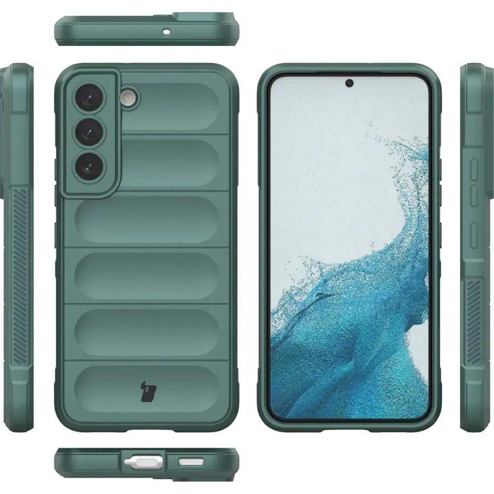 Pancerne etui Bizon Case Tur do Samsung Galaxy S22 ciemnozielone