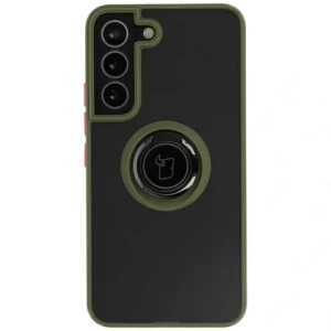 Kup Bizon Case Hybrid Ring Samsung Galaxy S22 fumuriu cu un cadru verde - BIZ7761 - {ean13} - Sklep Home Screen