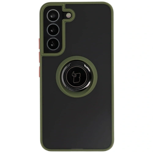Buy Bizon Case Hybrid Ring Samsung Galaxy S22 smoky with a green frame - BIZ7761 - {ean13} - Home Screen Store Europe